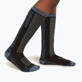 Calze per bambini icebreaker Merino Blend Ski+ Medium OTC nero/alba/grafite 2