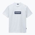 T-shirt Napapijri S-Box Logo uomo con airone bianco 4