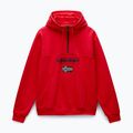 Felpa da uomo Napapijri Burgee Half Zip Hooded 2.0 rosso goji 5