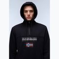 Felpa Napapijri Burgee Half Zip Hooded 2.0 uomo nero 041 4