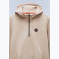 Napapijri B-Badge Uomo Felpa con cappuccio mezza zip beige rocky 7