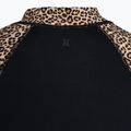 Hurley Leopard Zip Front da donna a maniche lunghe da nuoto brown sugar 4