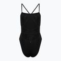Hurley Donna Costume da bagno intero solido a collo quadrato moderato Nero 2