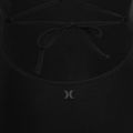 Hurley Donna Costume da bagno intero solido a collo quadrato moderato Nero 3