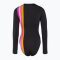 Hurley Fiji Fantasy Tie Back Costume da bagno da donna Tuta da surf nera 2