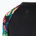 Hurley nuoto donna manica lunga Fiji Fantasy Zip Front Rashguard nero 4
