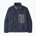 Felpa da uomo in pile Patagonia Classic Retro-X new navy w/wax red 8