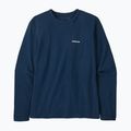 Maglietta da trekking a maniche lunghe Patagonia P-6 Logo Responsibili-Tee donna blu maremma 8