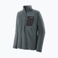 Felpa in pile da uomo Patagonia R1 Air Zip Neck verde nouveau 8