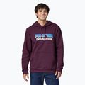 Patagonia P-6 Felpa con logo Uprisal notte prugna