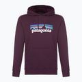 Patagonia P-6 Felpa con logo Uprisal notte prugna 3