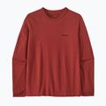 Maniche lunghe da trekking da donna Patagonia P-6 Logo Responsabili-Tee rosso bardiglio 5
