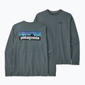 Patagonia P-6 Logo Responsibili Uomo manica lunga trekking verde nouveau 3