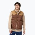 Patagonia uomo Reversible Bivy Down senza maniche alce marrone