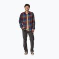 Camicia da uomo Patagonia in cotone organico MW Fjord Flannel guide/blu superiore 3