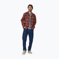 Camicia da uomo Patagonia in cotone organico MW Fjord Flannel ice caps/burl red 3