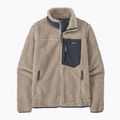 Felpa in pile Patagonia Classic Retro-X da donna, naturale/blu freddo 6