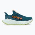 Scarpe da corsa da uomo HOKA Carbon X 3 blu corallo/nero 2