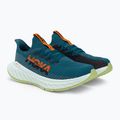 Scarpe da corsa da uomo HOKA Carbon X 3 blu corallo/nero 3