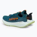 Scarpe da corsa da uomo HOKA Carbon X 3 blu corallo/nero 4