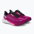 Scarpe da corsa da donna HOKA Arahi 6 festival fucsia/ibis rose 3