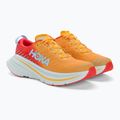 HOKA Bondi X fiesta/giallo ambra scarpe da corsa da uomo 4