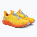Scarpe da corsa da uomo HOKA Clifton 8, giallo radioso/mais 4