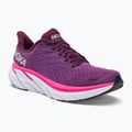 Scarpe da corsa da donna HOKA Clifton 8 vino d'uva/beautyberry