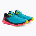 Scarpe da corsa da uomo HOKA Zinal blu scuba/nero 4