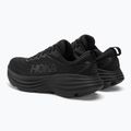 Scarpe da corsa da uomo HOKA Bondi 8 nero/nero 4