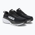 Scarpe da corsa da uomo HOKA Bondi 8 nero/bianco 4