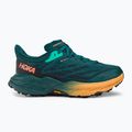 Scarpe da corsa da donna HOKA Speedgoat 5 GTX, colore verde scuro/nero 4