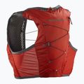Salomon Active Skin 4 set gilet da corsa rosso fuoco/ebano 2