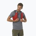 Salomon Active Skin 4 set gilet da corsa rosso fuoco/ebano 4