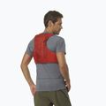 Salomon Active Skin 4 set gilet da corsa rosso fuoco/ebano 5