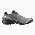 Scarpe da corsa da uomo Salomon Speedcross 6 Wide quiet shade/nero/blu perla 9