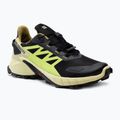 Scarpe da corsa da uomo Salomon Supercross 4 GTX nero/verde chiaro/acido lime