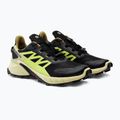 Scarpe da corsa da uomo Salomon Supercross 4 GTX nero/verde chiaro/acido lime 6