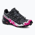 Salomon Speedcross 6 scarpe da corsa da donna ebano/bianco/molto berry