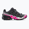 Salomon Speedcross 6 scarpe da corsa da donna ebano/bianco/molto berry 2