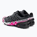 Salomon Speedcross 6 scarpe da corsa da donna ebano/bianco/molto berry 5