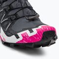 Salomon Speedcross 6 scarpe da corsa da donna ebano/bianco/molto berry 10