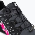Salomon Speedcross 6 scarpe da corsa da donna ebano/bianco/molto berry 12