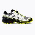 Salomon Speedcross 6 nero/bianco/acido lime scarpe da corsa da uomo 2