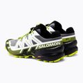 Salomon Speedcross 6 nero/bianco/acido lime scarpe da corsa da uomo 3
