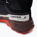 Scarpe da trekking da uomo Salomon Cross Hike MID GTX 2 nero/cioccolato amaro/rosso fuoco 9
