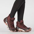 Scarpe da trekking da donna Salomon Cross Hike MID GTX 2 cioccolato amaro/mousse di moka 10
