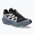 Scarpe da corsa Salomon Pulsar Trail da uomo, nero/blu Cina/ghiaccio artico