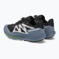 Scarpe da corsa Salomon Pulsar Trail da uomo, nero/blu Cina/ghiaccio artico 6