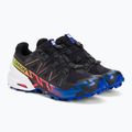 Scarpe da corsa da uomo Salomon Speedcross 6 GTX Blue fire black/surf the web/safety yellow 7